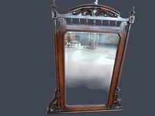 SPECCHIERA CAMINIERA IN NOCE ORIGINALE EPOCA XIX SECOLO RESTAURATA