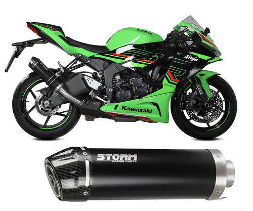 Scarico storm mivv nero - scarico,