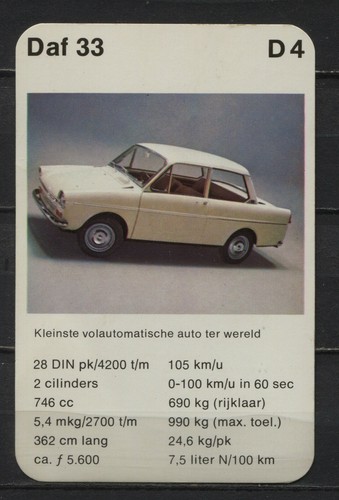 Daf vintage kwartet - 33,