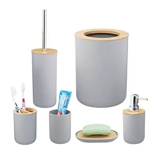 Relaxdays set bagno completo - relaxdays,