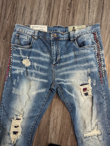 Jeans uomo indaco - , industriale