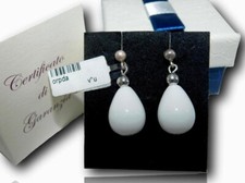 Orecchini pendenti donna con argento in 925 di pietre dure e naturali a goccia