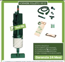 ASPIRAPOLVERE VORWERK FOLLETTO KOBOLD 121 CON TUBO E ACCESSORI GARANZIA 24 MESI