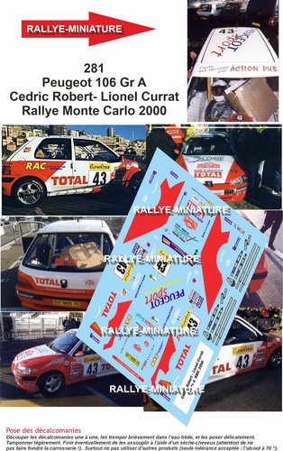 Decals ref 0281 - 1/18,