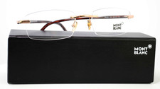 Montblanc Occhiali Oro Marrone