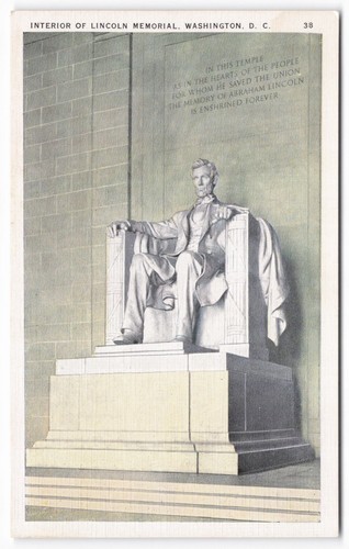 Lincoln memorial interior - lincoln,