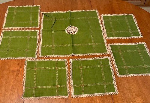 Tavolo vintage lino - , verde