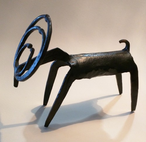 Scultura forgiata ferro - scultura, in