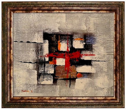 Quadro olio astratto dipinto