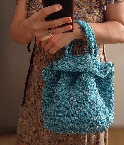 Borsa nodo giapponese fatta - borsa ,