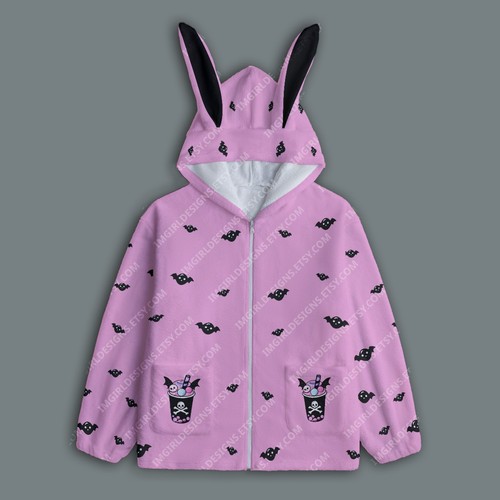 Felpa con cappuccio bunny ear - con,