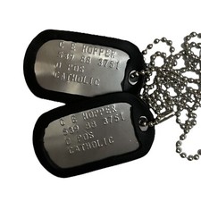 DogTag Piastrine Militari Inox