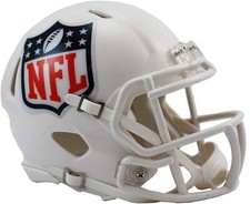 NFL Calcio Casco Lega Scudo Bianco Mini Velocità Footballhelm Casco