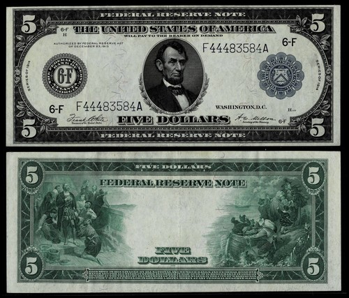 Banconota dollari 1914 - banconota,