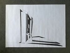 Rara stampa Zaha Hadid Azabu Jyuban bassa prospettiva Tokyo London Studio 1987-88