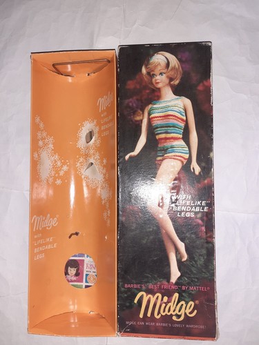 Midge bend leg barbie - midge, (1964)