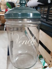 VASO VENCHI  PUBBLICITARIO VINTAGE CUCINA  VETRO PORTA CARAMELLE  CIOCCOLATINI 