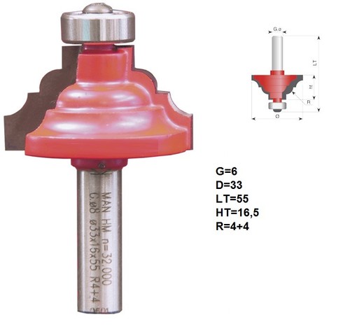 Fresa tipo 8ac - gamma, zinken