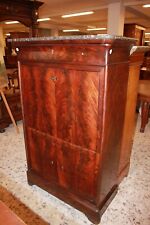 Secretaire Francese stile Impero in Piuma di Mogano XIX secolo