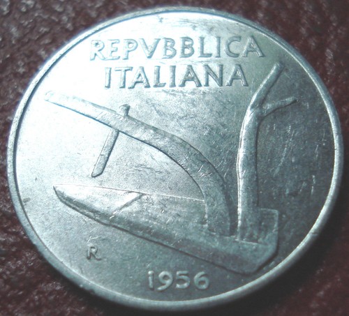 1956 italy lire ef - 10,