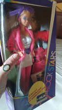 barbie rockstar 1985 Con Musicassetta E Acessori