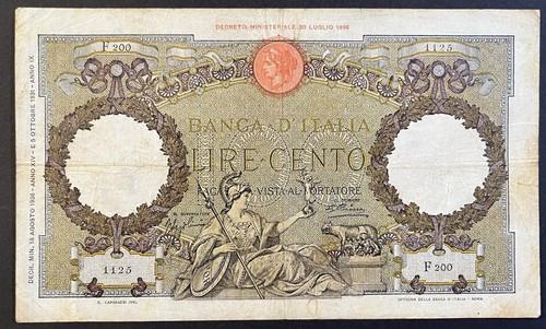 Italia 100 lire 1931 1936 - 100, 1931-1936