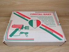 vecchio LAVAVETRI CRISTAL BABY elettrico spazzola rotante lavare con accessori