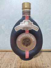 antica bottiglia Vecchia romagna etichetta oro