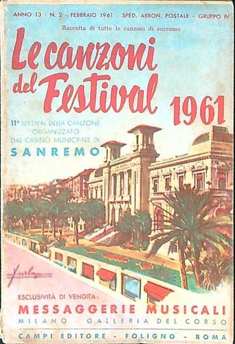 Canzoni del festival - canzoni, 1961