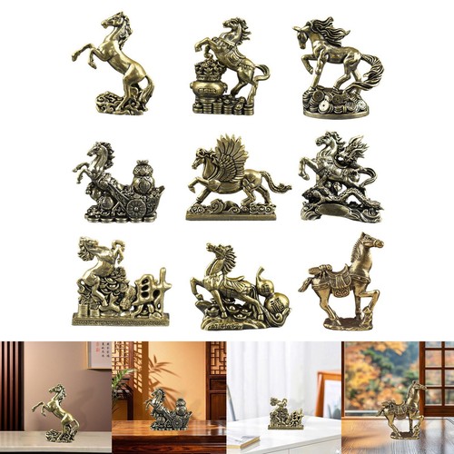 Statua cavallo ottone - di,