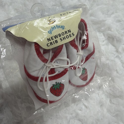 Scarpe culla neonato fragola