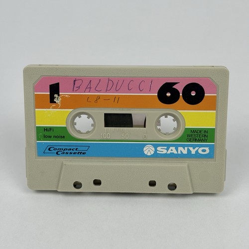 Audiocassetta sanyo c60 - audiocassetta,