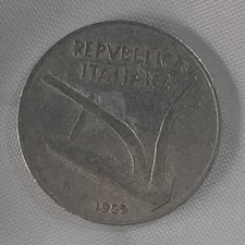 Moneta da 10 Lire del 1955