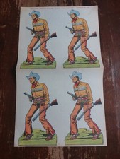 FOGLIO SOLDATINI EDIZIONI MARCA STELLA EPOCA COW BOY RANGERS FOGLIO N. 25 