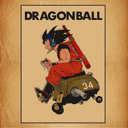 Poster goku moto capsule corp - poster,