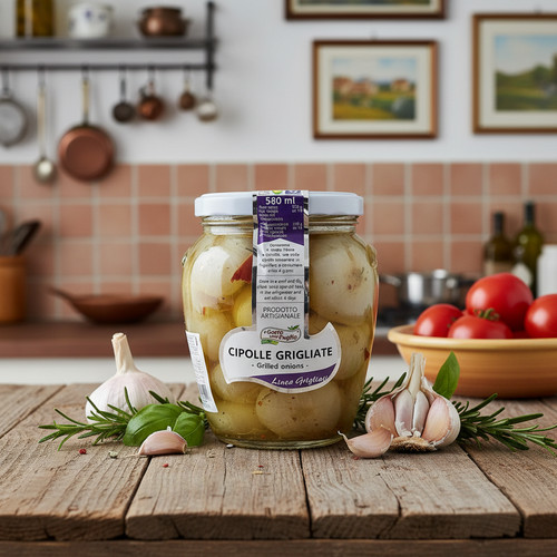 Cipolle grigliate olio - cipolle, di