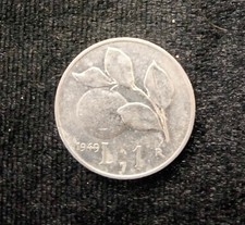 moneta 1 lira arancia italiana