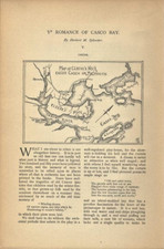 1893 Casco Bay Cleeves Neck Gulf of Maine Engravings Views Old Research Article