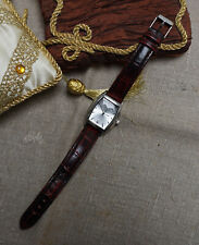 Armbanduhr Longhill Quartz im Art Deco Stil mit Lederarmband (0224-045)