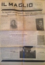 GIORNALE RARISSIMO IL MAGLIO VOCE DELL'ARDITISMO PIEMONTESE ARDITI D'ITALIA 1921