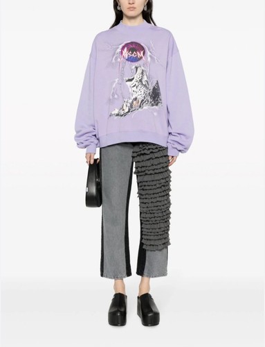 Felpa msgm grande - donna, viola