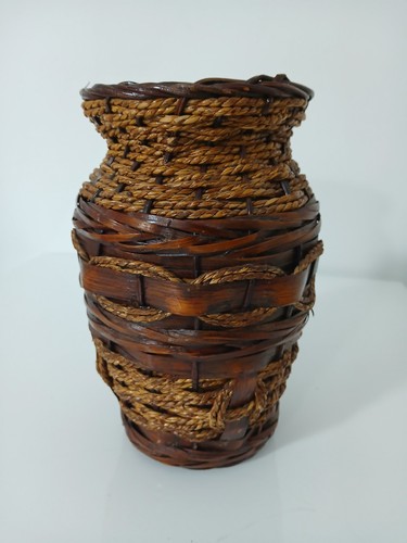 Vaso terracotta intreccio - in,