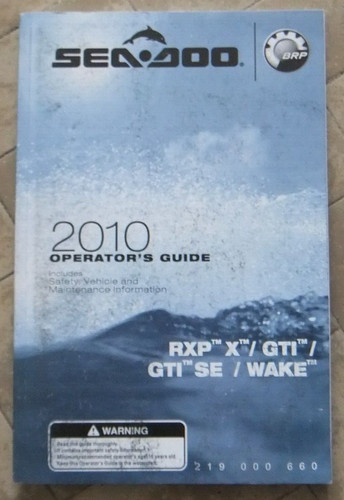 Sea doo guida dell operatore - guida, dell'operatore