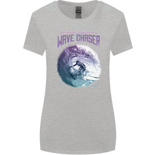 Onda Chaser Surf Surfer Donna più Ampia Taglio T-Shirt