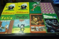 Lotto di 8 quaderni anni '70 : Calimero, Felix,Sandokan,Space 1999,costumi.
