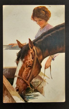 Cartolina Viaggiata Illustratore Marchisio Fp Colori Anno 1918