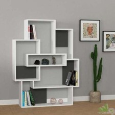 LIBRERIA STILE MODERNO BIANCO