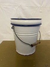 Secchio secchiello Smaltato Latte Epoca Collezione 