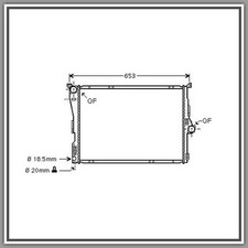 Radiatore Bmw X3-E83-(Anno 2004-2007)