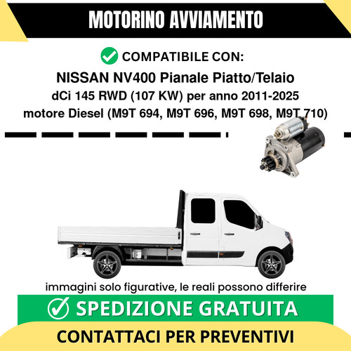 Motorino avviamento nissan - motorino,